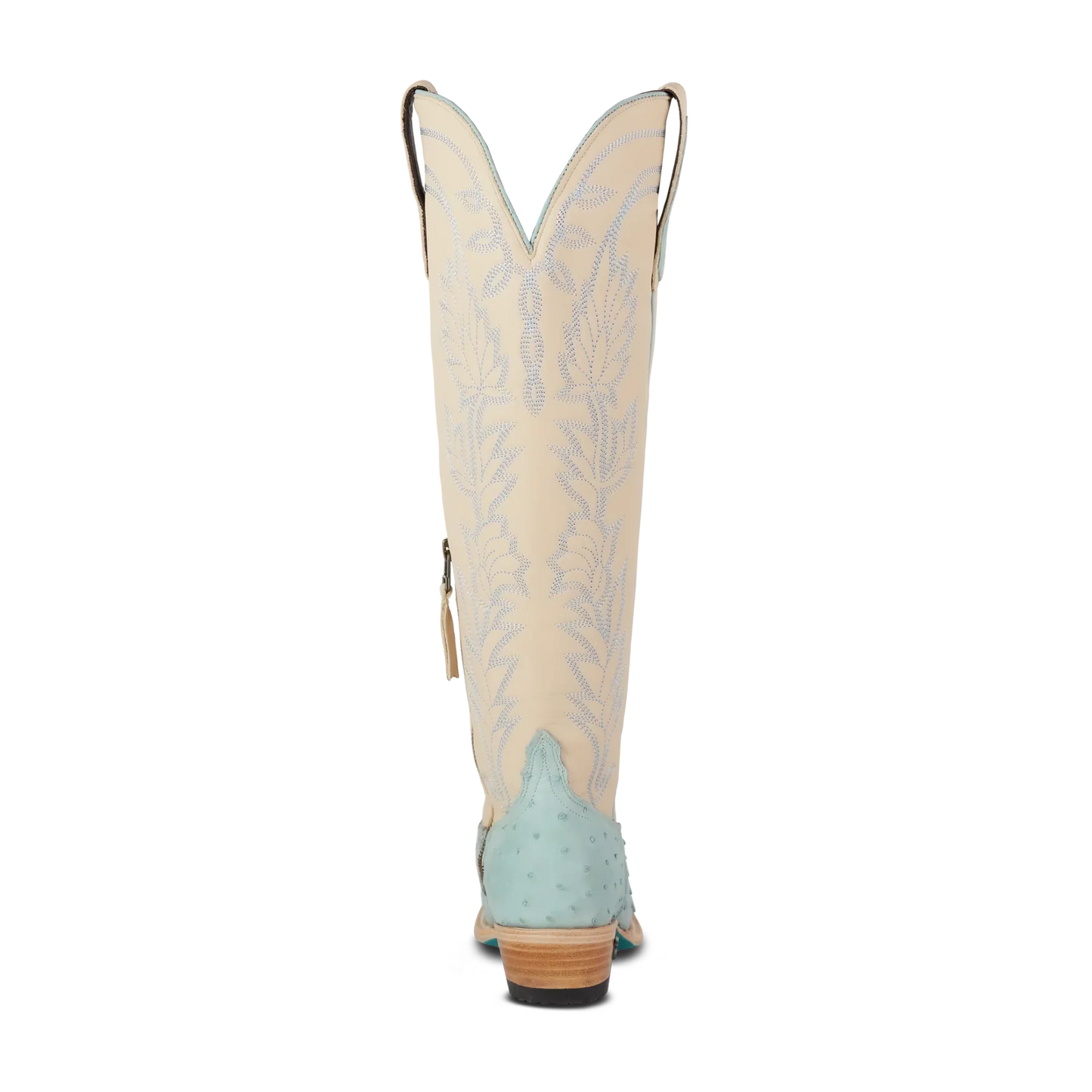Lane Boots Sandaga Knee High - Powder Blue Ostrich