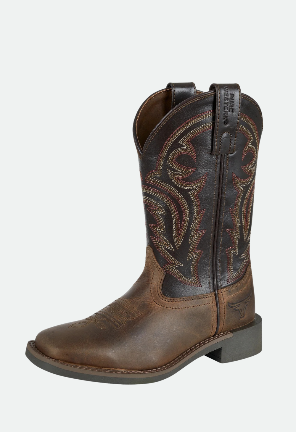 Pure Western Children’s Carter Boot - Brown/Chocolate