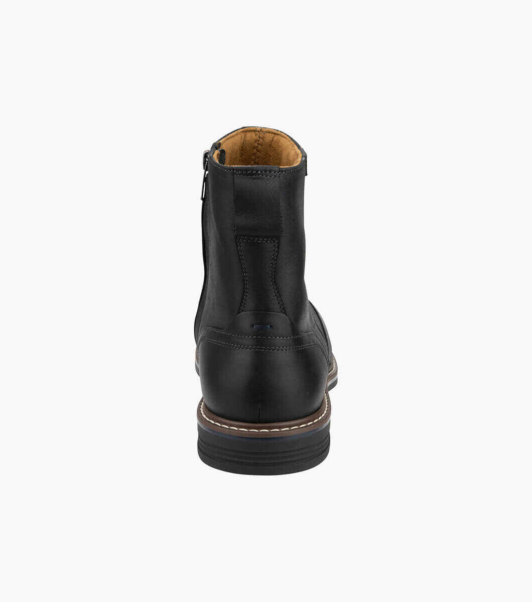 Florsheim Norwalk Zip Plain Toe Side Zip Boot - Black
