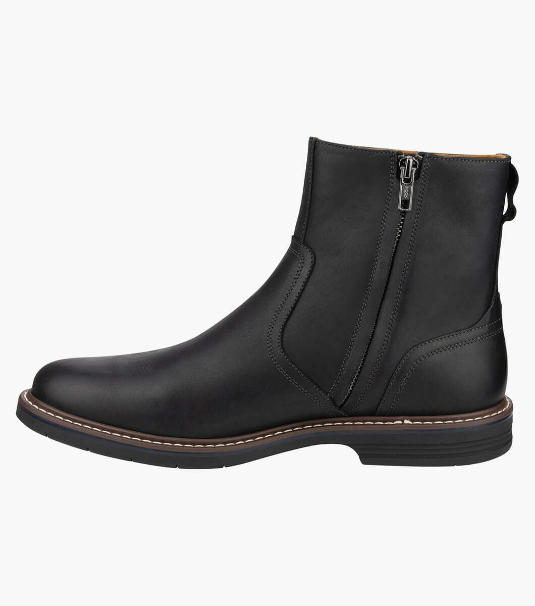 Florsheim Norwalk Zip Plain Toe Side Zip Boot - Black