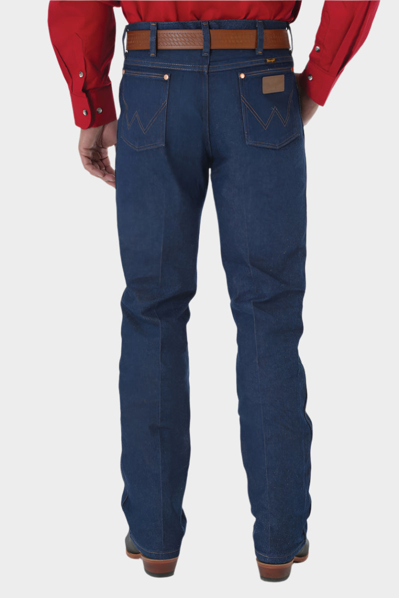WRANGLER MENS COWBOY CUT SLIM FIT JEAN (RIGID INDIGO) 36 LEG