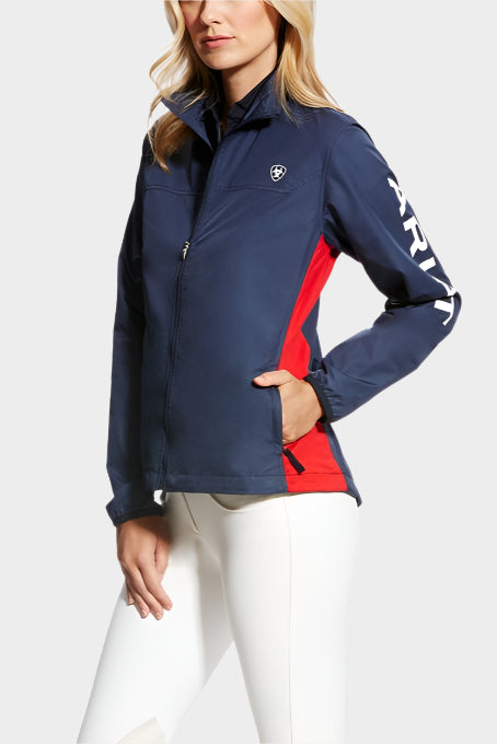 Ariat Women's Ideal Windbreaker Jacket - Navy/Red