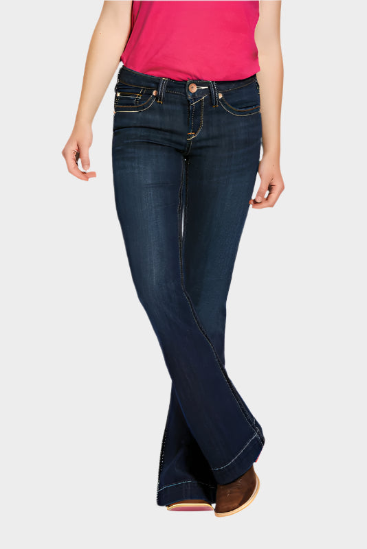 Ariat Girls R.E.A.L. Stretch Presley Wide Boot Cut Jean (Naomi)