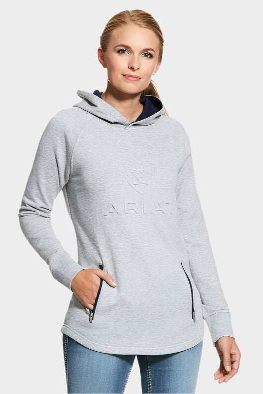 Ariat Women's 3D Logo Hoodie - Heather Grey