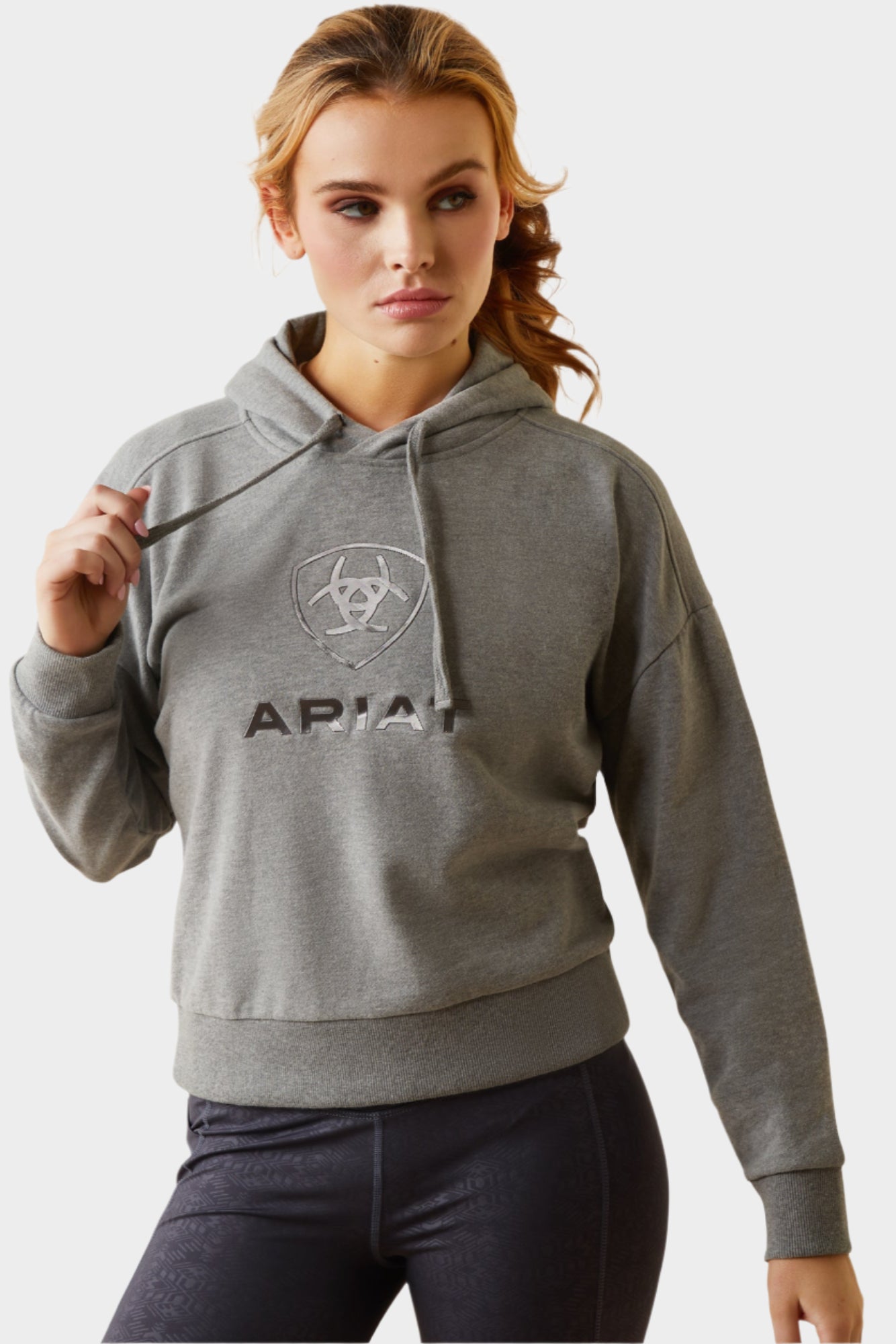 Ariat Women's Just Hoodie - Heather Grey