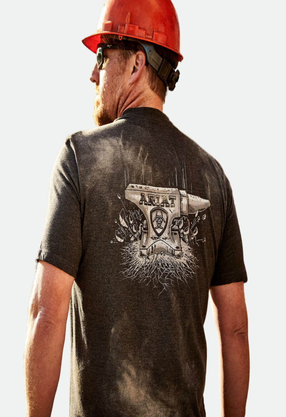 Ariat Men's Rebar Cotton Strong Anvil Force T-Shirt (Charcoal Heather)