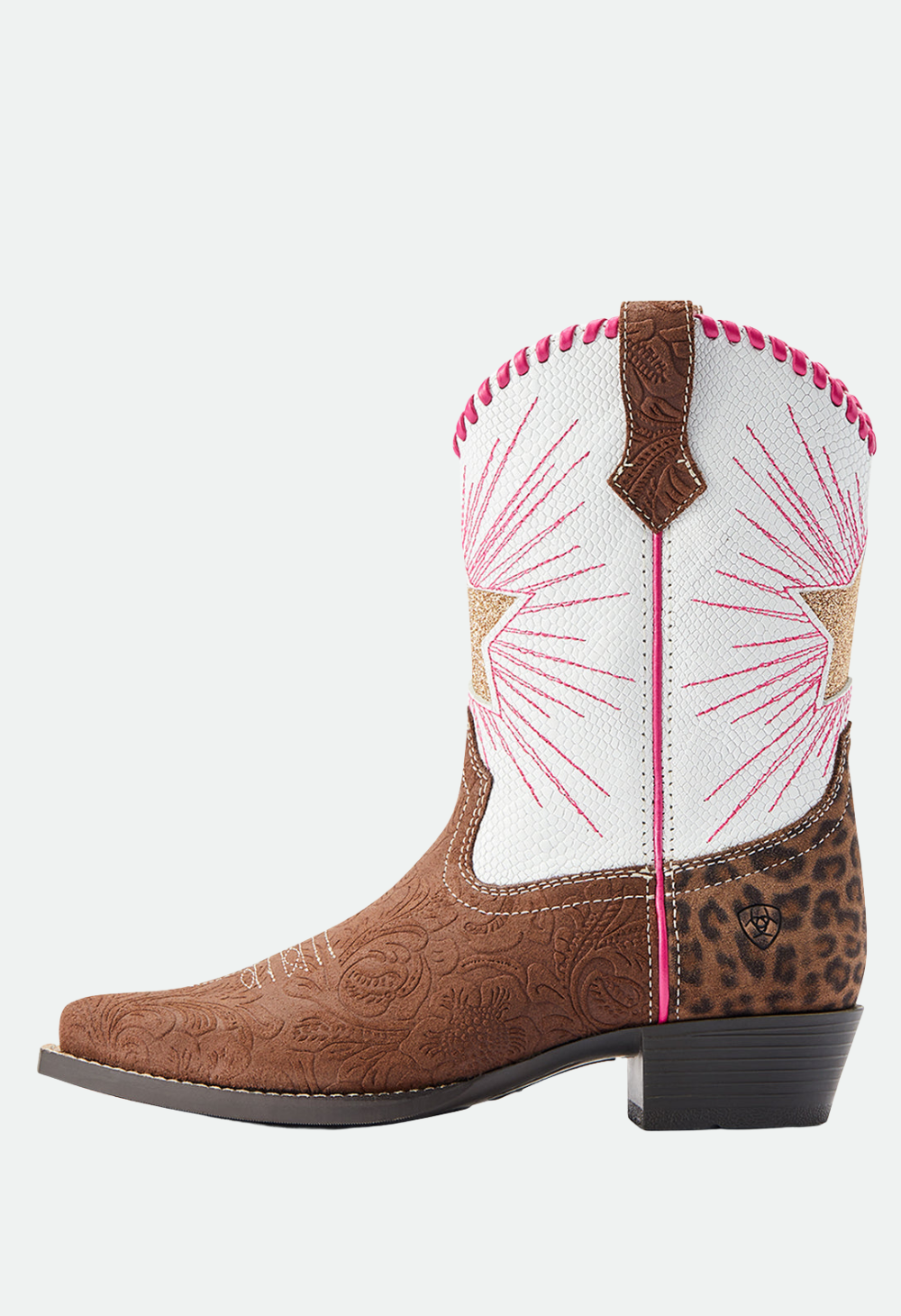 Ariat Kid's Heritage Star - Brown Embossed/Pearl Snake (SALE)