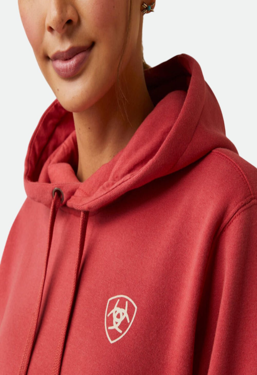 Ariat Women's REAL Logo Hoodie (Cardinal)