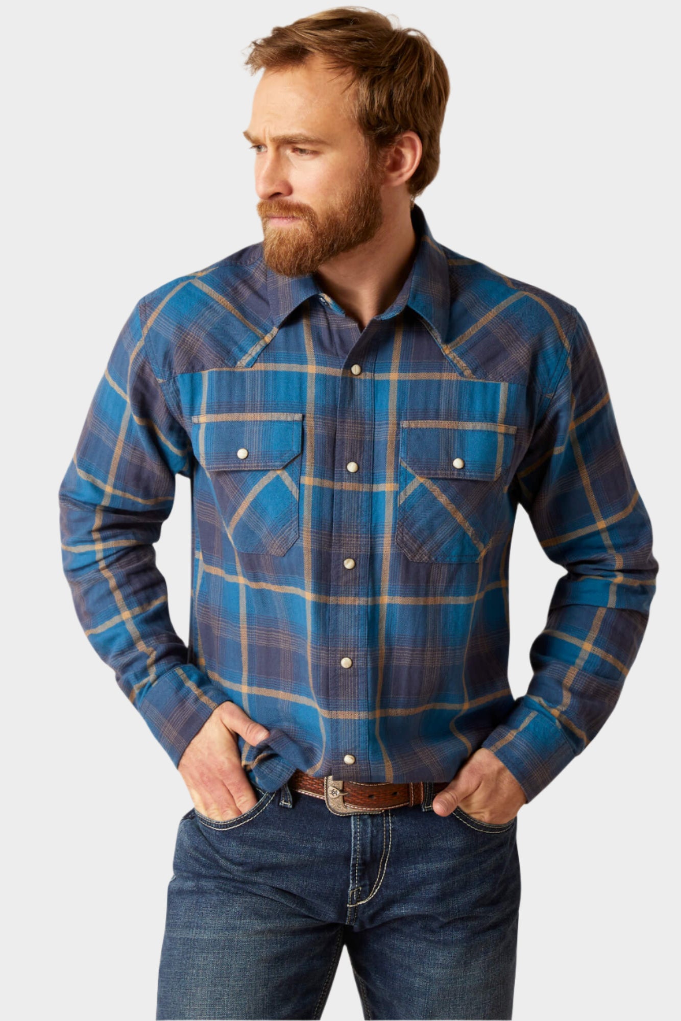 Ariat Men's Harland Retro Fit Shirt (Moon Howl)