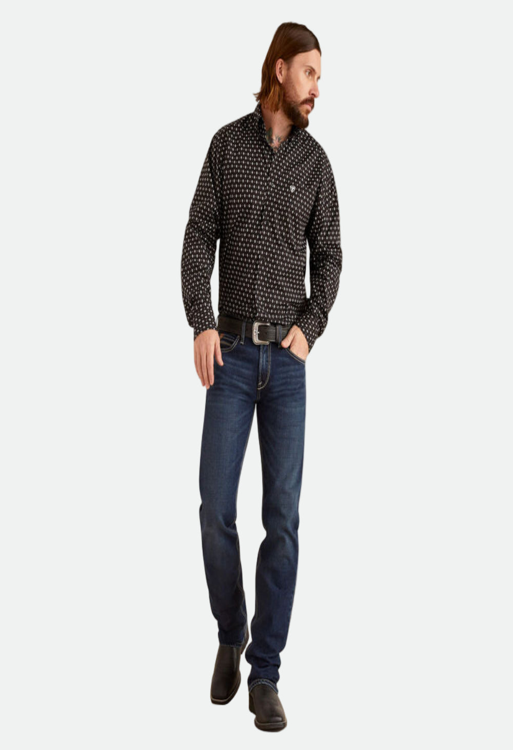 Ariat Men's Slade Classic Fit Shirt (Black)