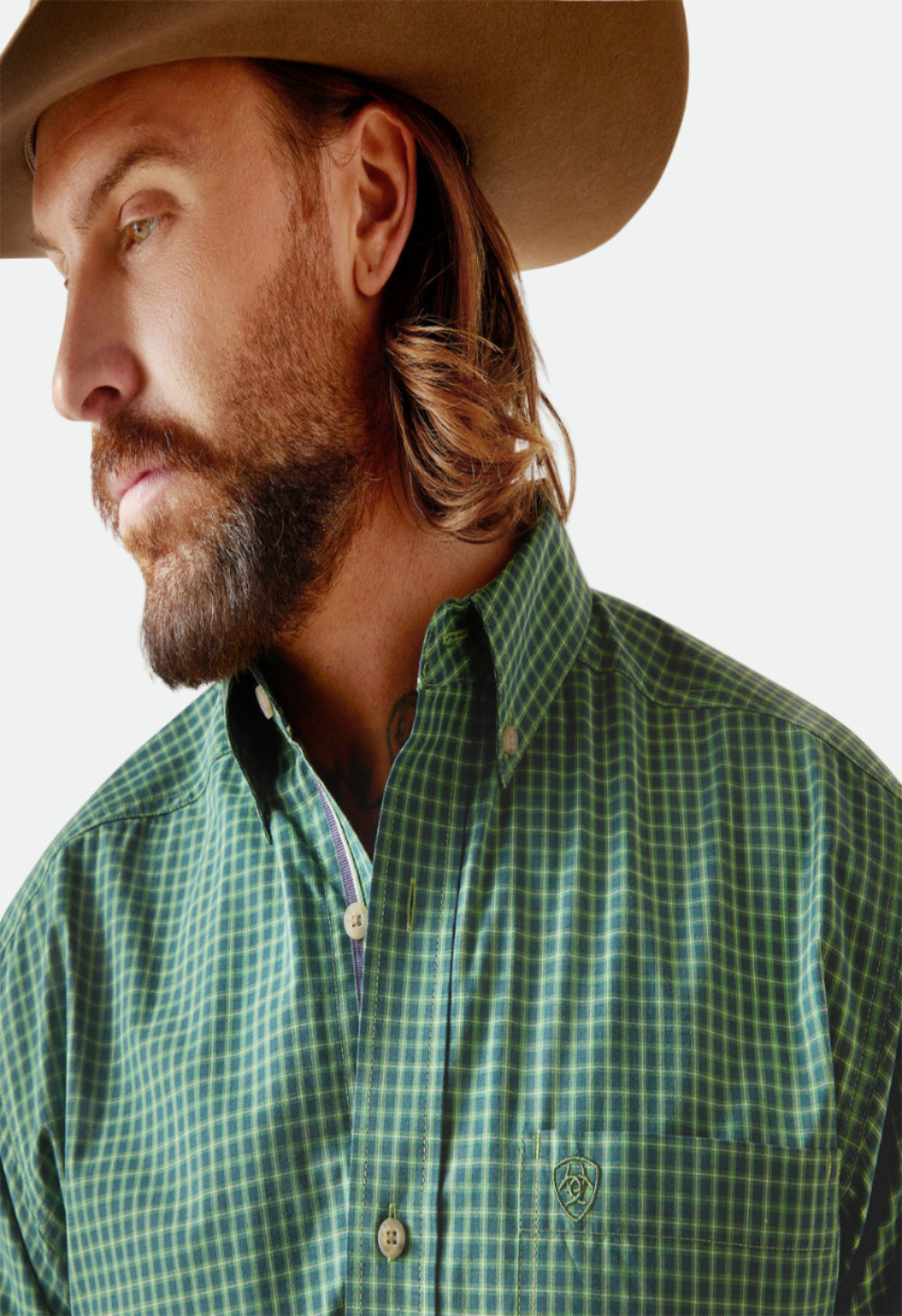 Ariat Men's Pro Series Emile Classic Fit Shirt (Pineneedle)