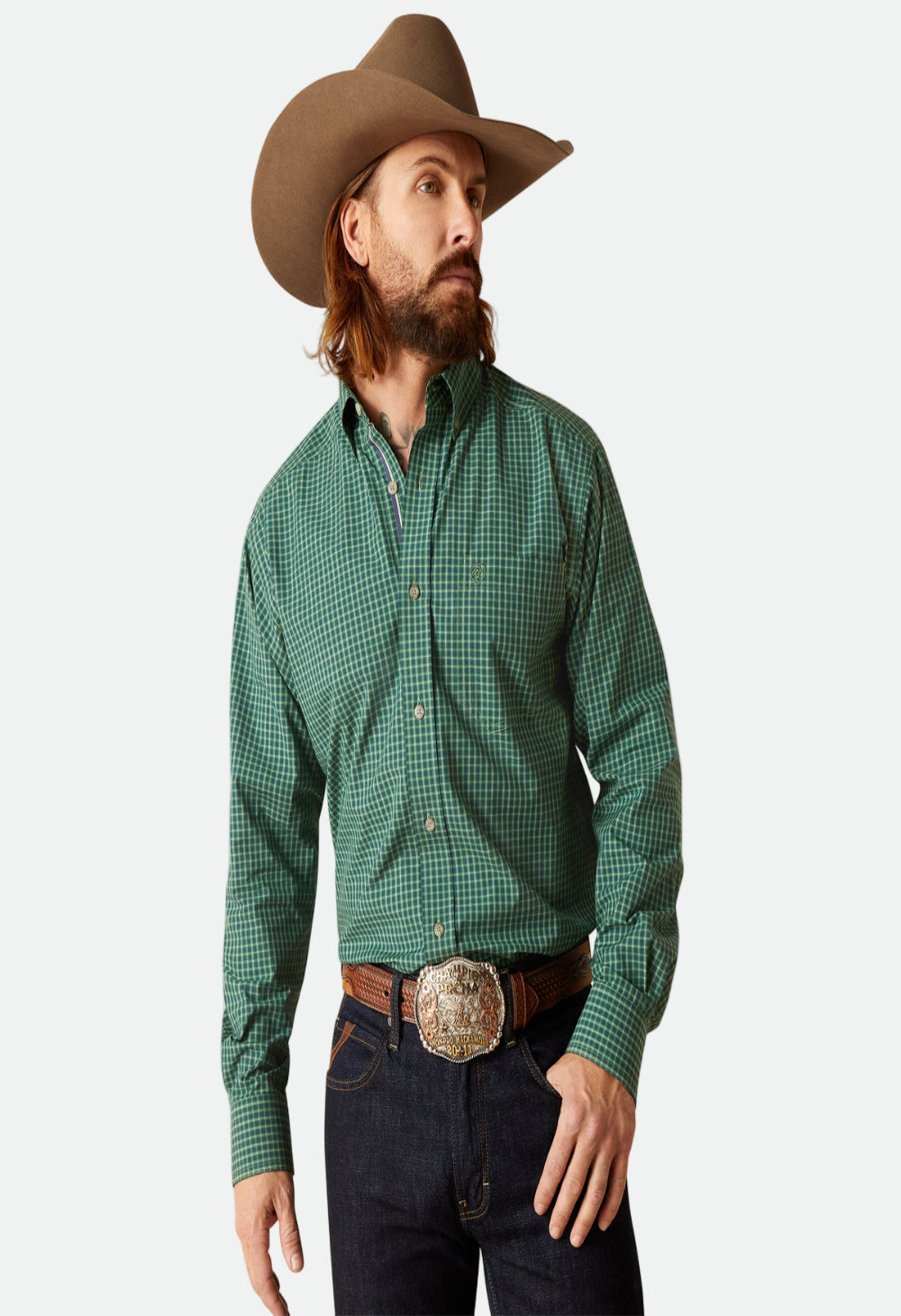 Ariat Men's Pro Series Emile Classic Fit Shirt (Pineneedle)