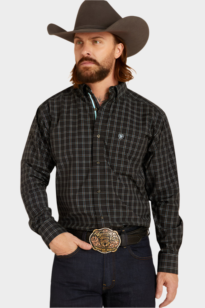 Ariat Men's Pro Series Nash Classic Fit Shirt (Black)