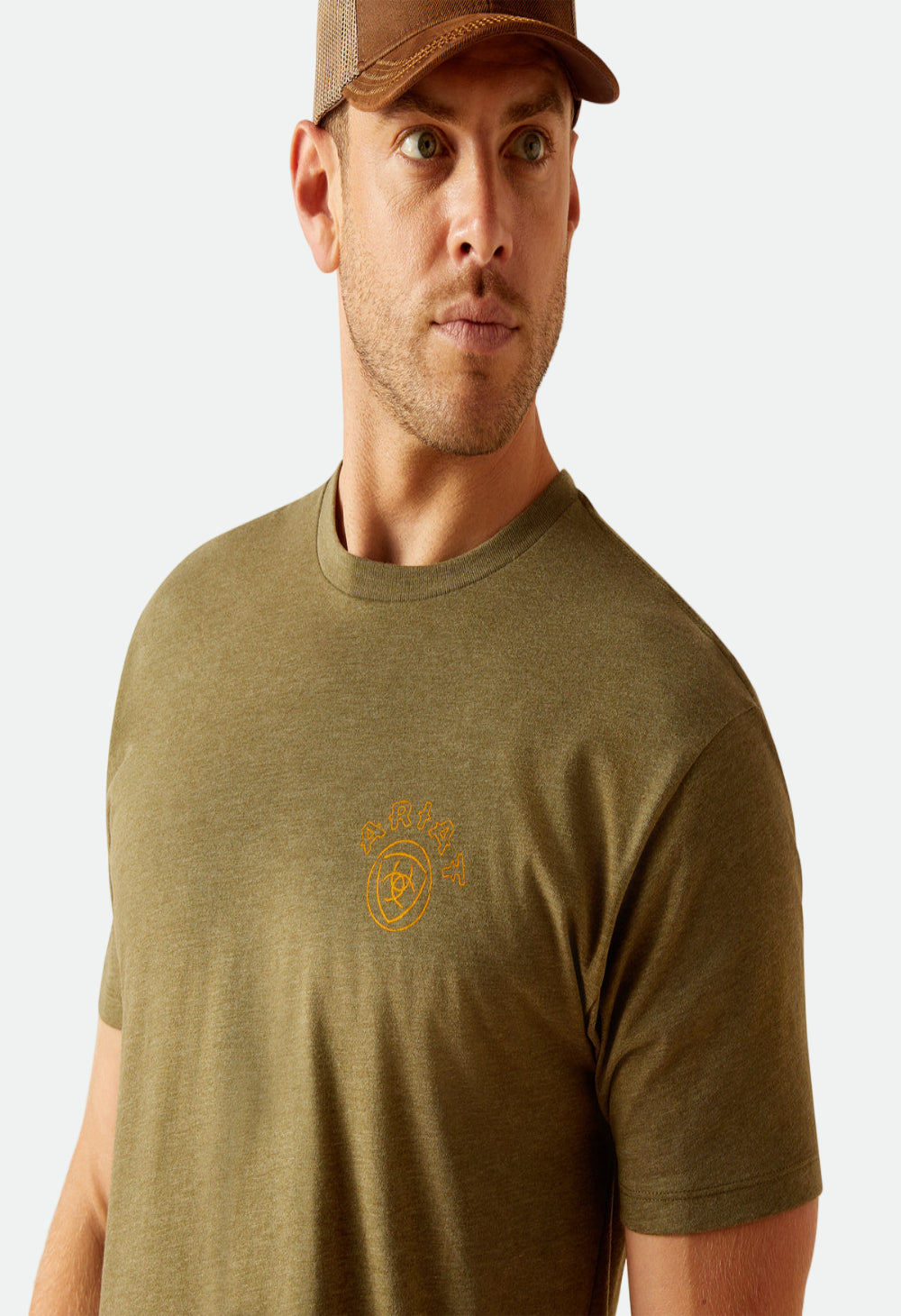 Ariat Men's Bisbee Circle S/S T-Shirt (Military Heather)