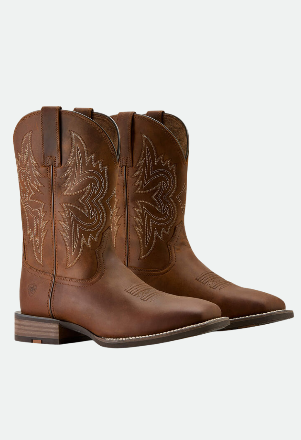 Ariat Men's Western Big Rig Wide Square Toe Cowboy Boot - Distressed Brown