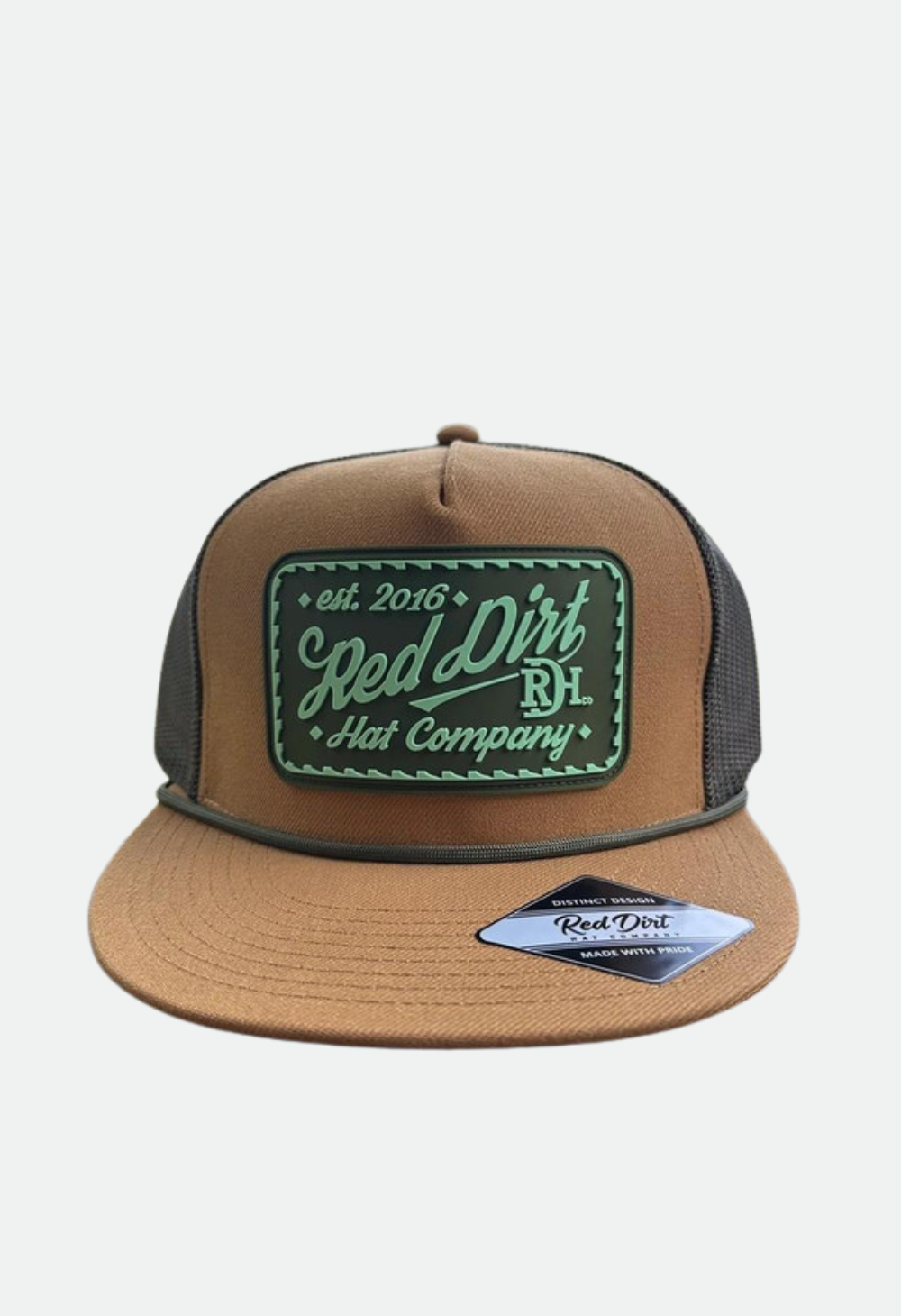 Red Dirt Hat Co. Men's Caramel/Olive Rope Cowboy Up Hat