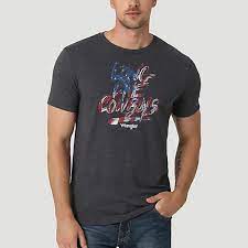 Wrangler Men's Long Live America Tee Shirt (CLEARANCE)
