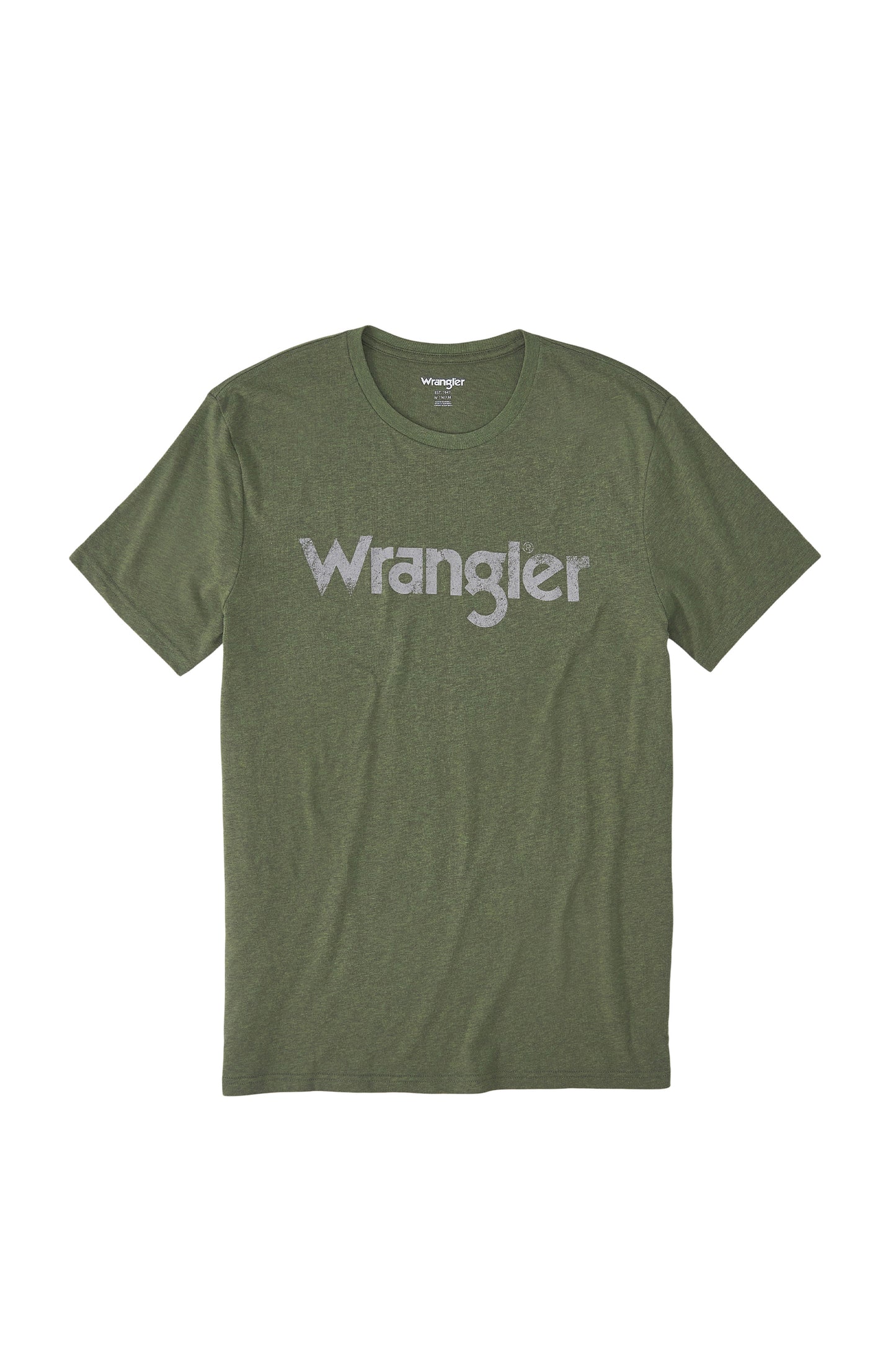Wrangler Q Men's Sage Heather SS TEE - Olive Heather