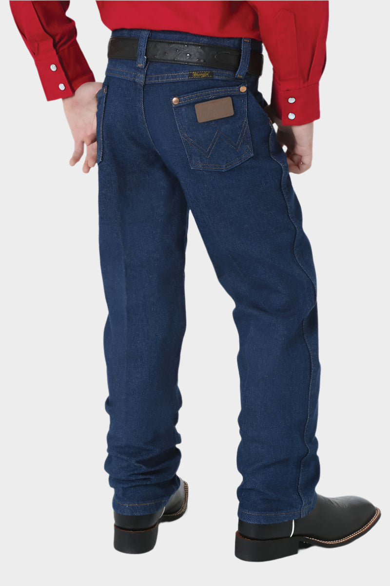 WRANGLER BOYS ORIGINAL COWBOY CUT JEAN REG (PREWASHED INDIGO) 1T-7