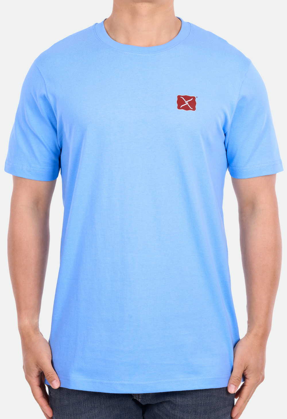 Twisted X Men's Cole Short Sleeve Tee - Light Blue