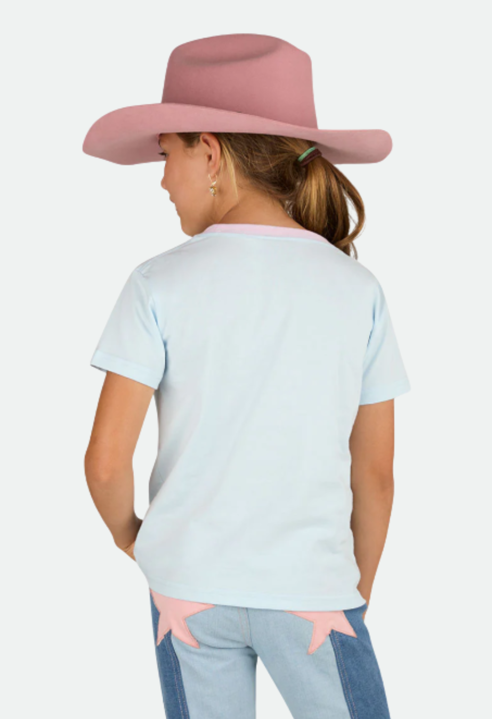 Ringers Western Girls Raised On Country Music Classic Fit T-Shirt - Barely Blue