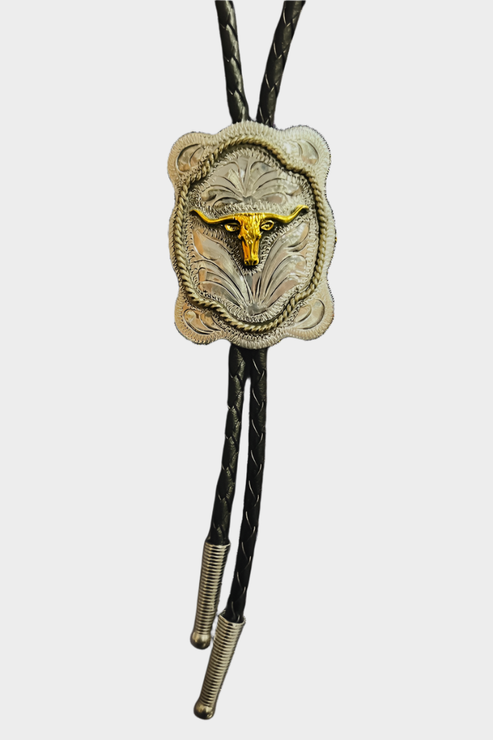 Austin Accent Square Longhorn Bolo Tie