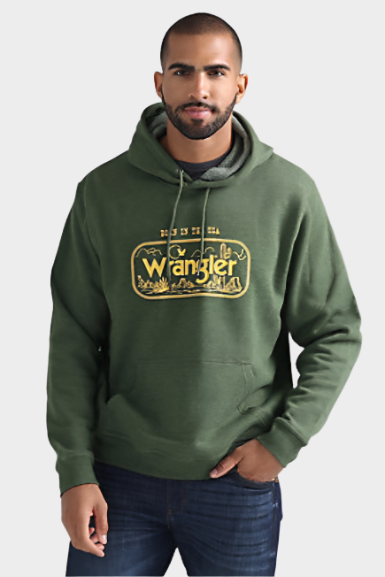 Wrangler Men's Hoodie - Green