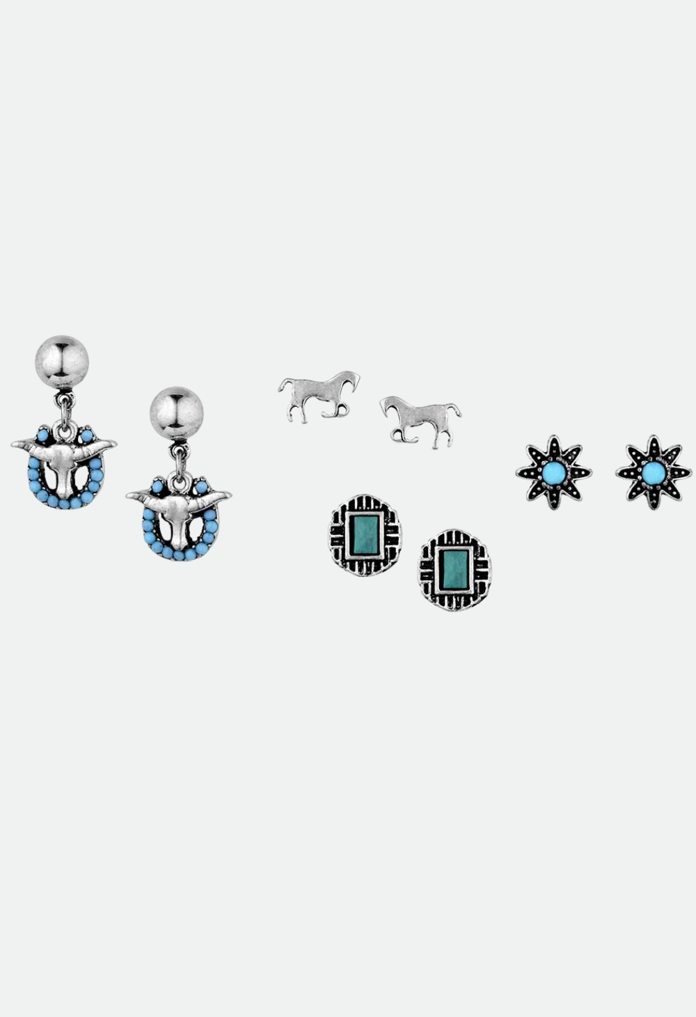 Montana Women's Everyday Western Post Earring Set
