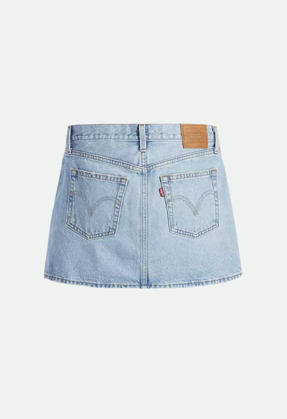 Levis Women's Iconic Skirt - Light Indigo Worn In - Blue