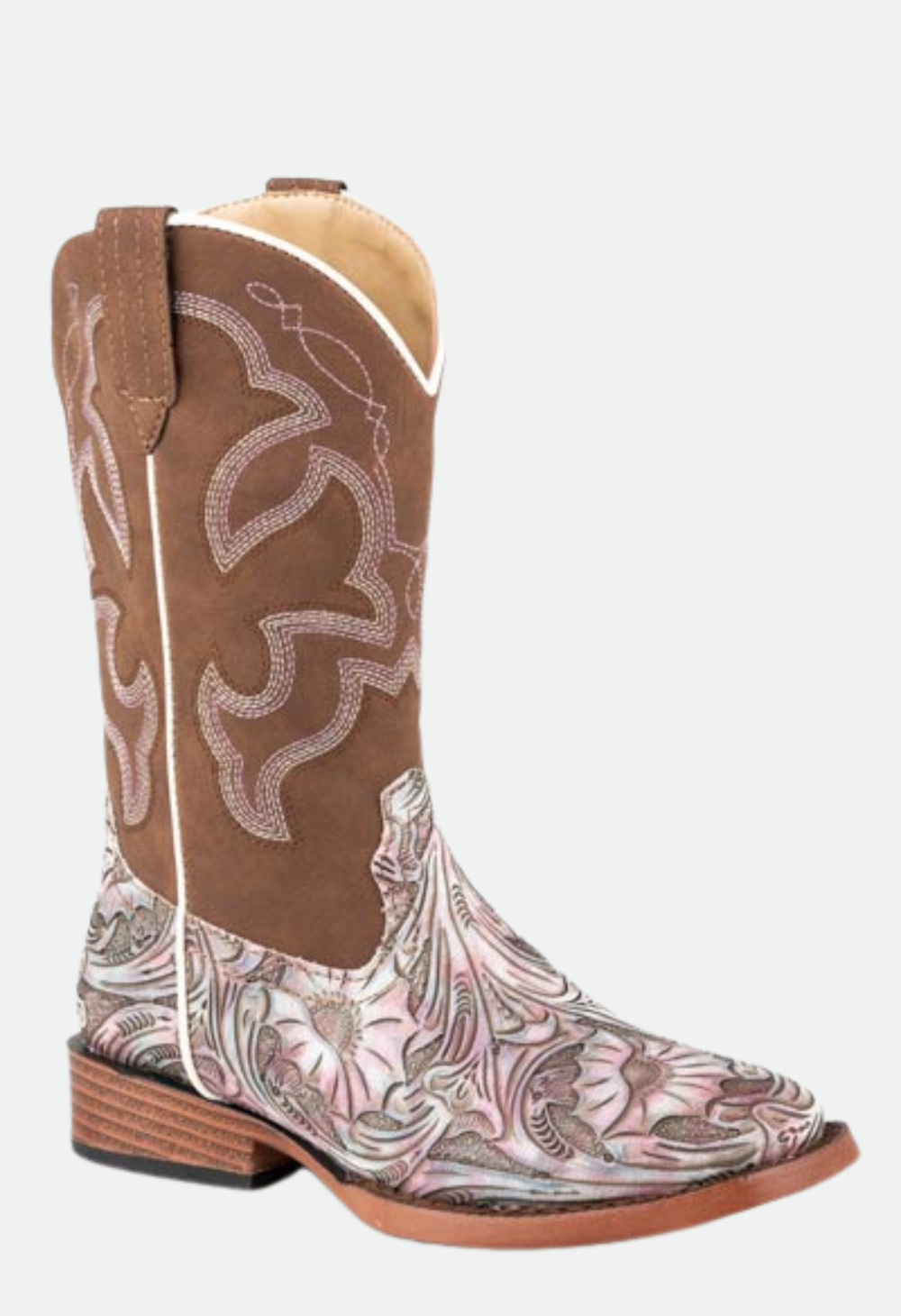 Roper Raya Boot - White / Floral Brown