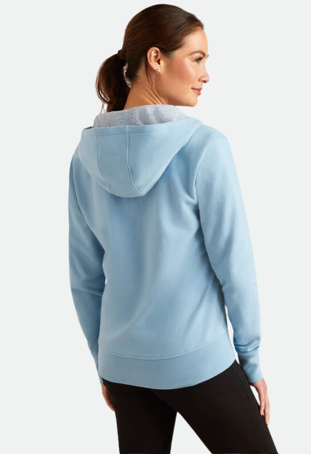 Ariat Women's Team Logo Full Zip Hoodie - Glacier Lake (10049036)