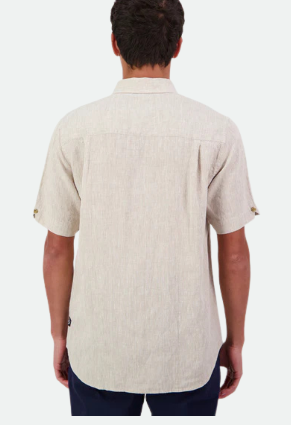 Swanndri Men's Humber Linen Short Sleeve Shirt - Mineral