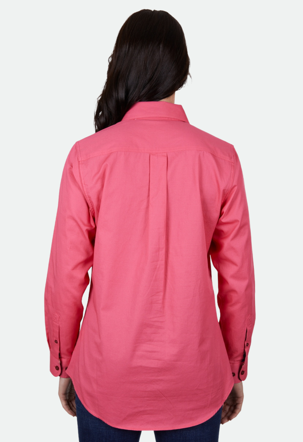 THOMAS COOK WOMENS LIGHT HALF PLACKET L/S SHIRT (WATERMELON)