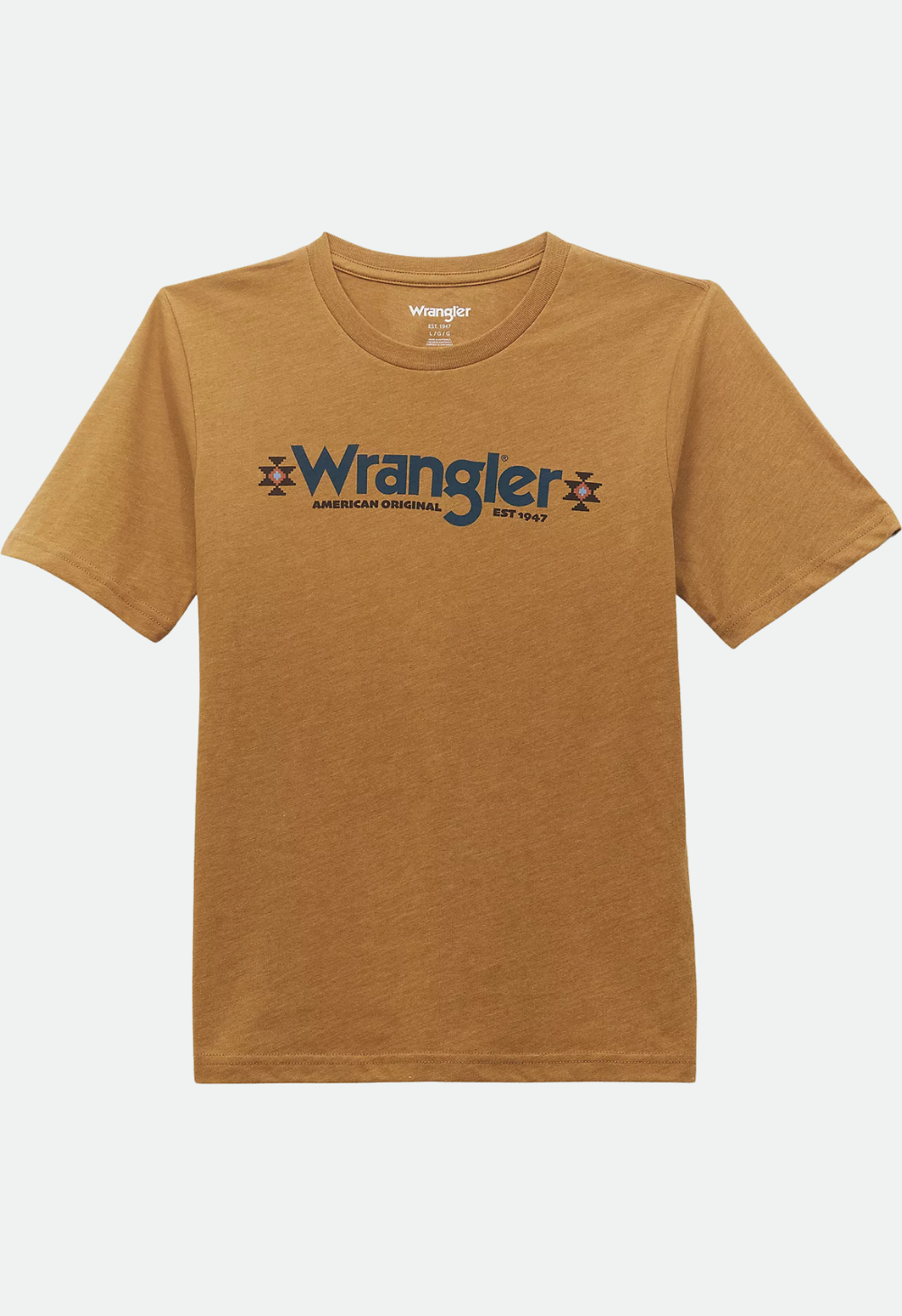 Wrangler Boy's Kabel Logo T-Shirt - Bistre Heather
