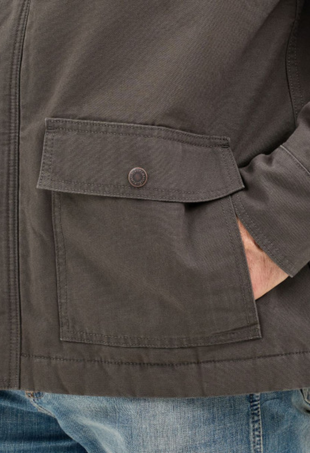 Wrangler Raven Lined Barn Coat - Men's Jacket - Brown