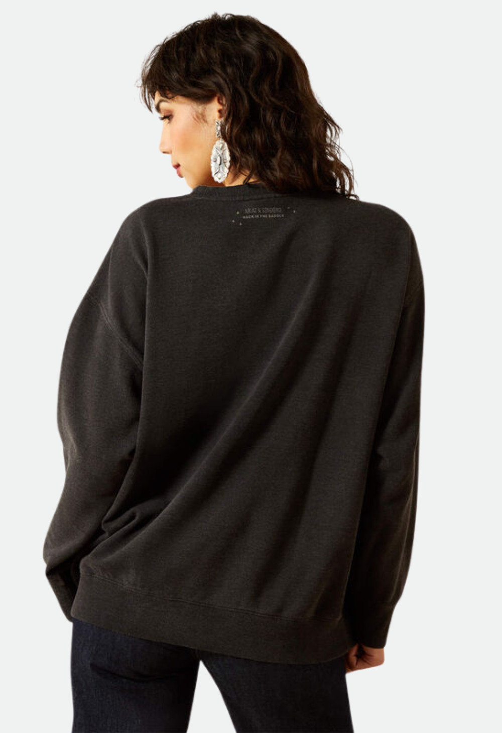 Ariat Women's Oversize Sendero When Life Gives You Agaves Sweatshirt - Black
