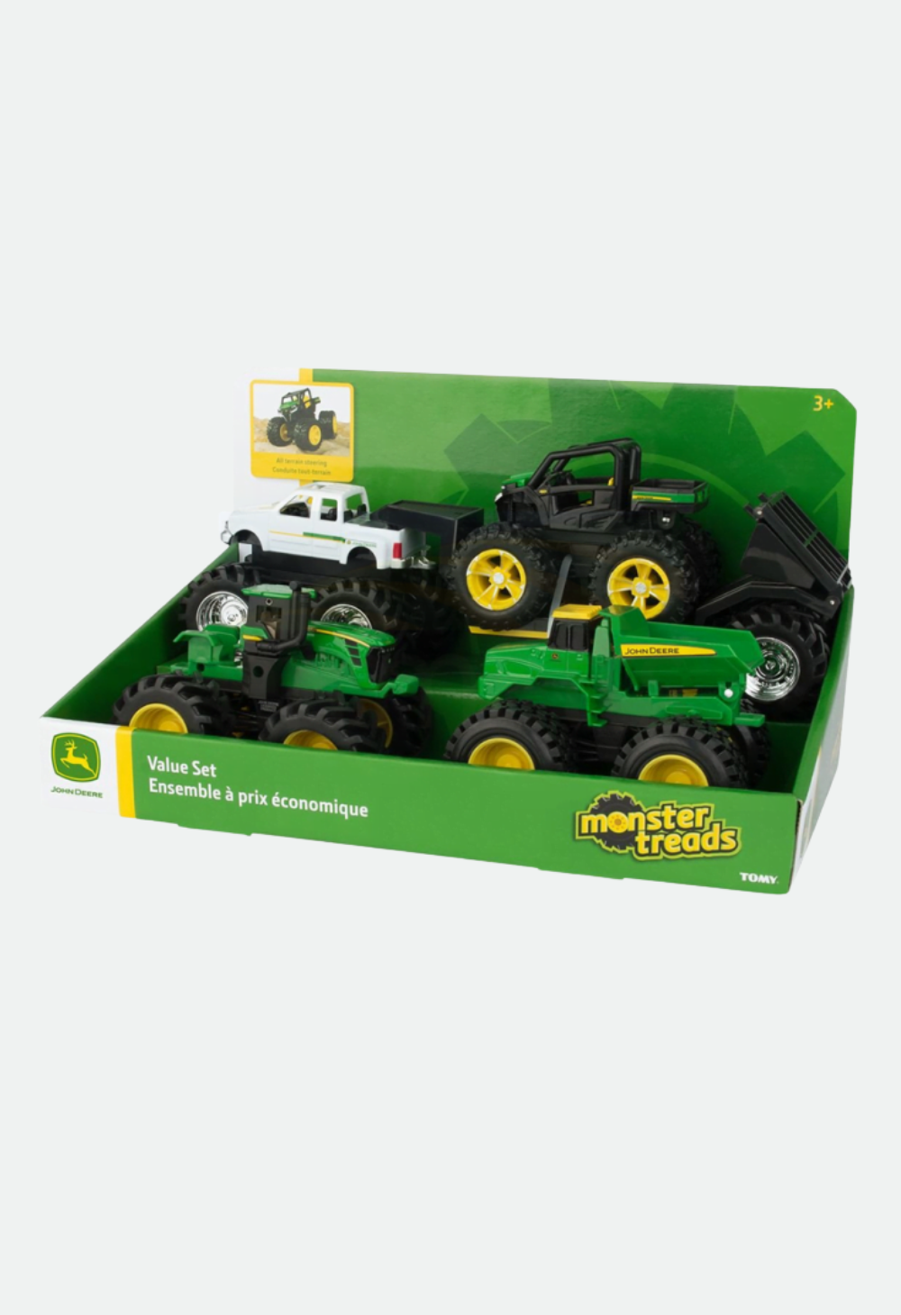 JOHN DEERE MONSTER TREADS 12CM VEHICLE 5 PIECE VALUE PACK