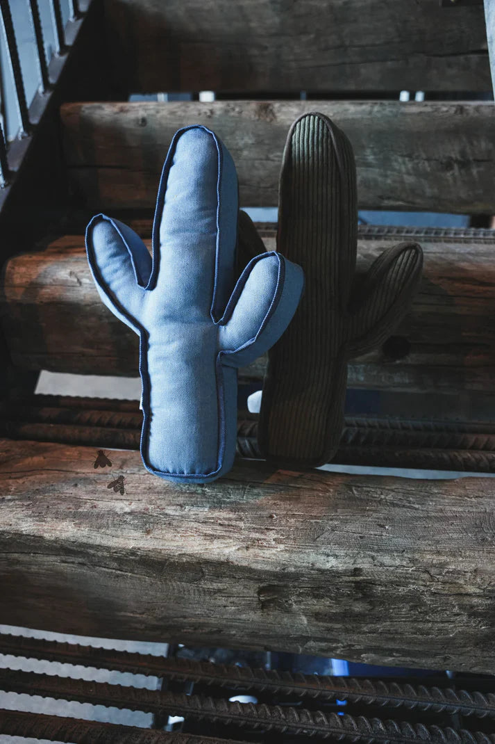 2 Fly Co Kick A Cactus Pillow - Denim