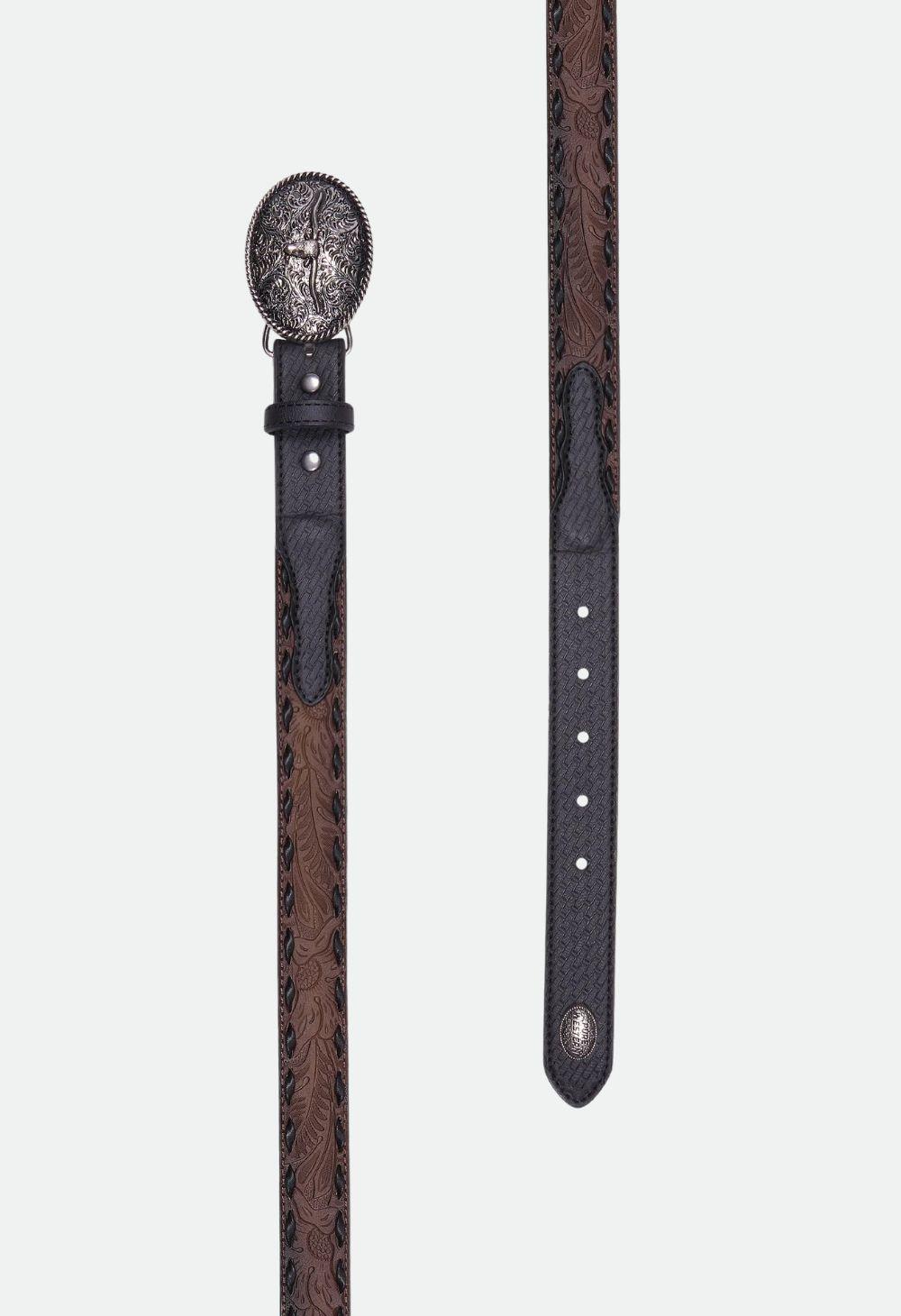 Pure Western Boy's Roderick Belt - Black/Tan