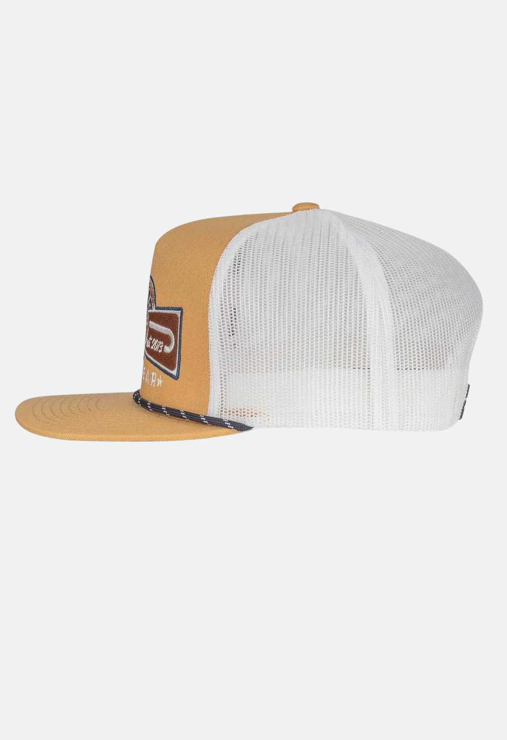 Lazy J Ranch Mustard & White Diamond Banner Classic Rope Trucker Hat