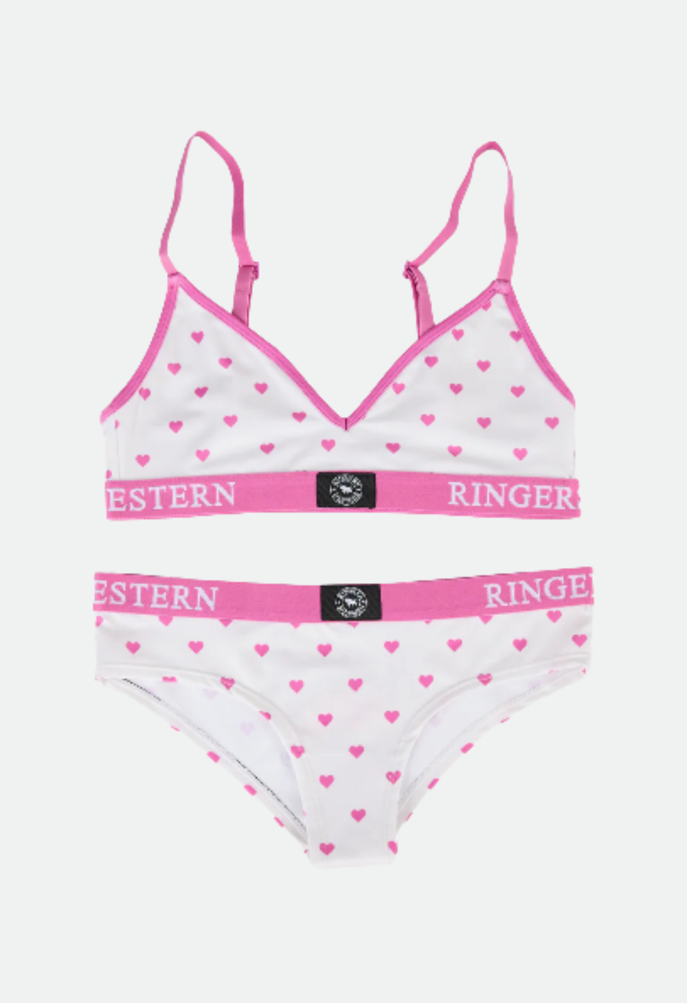Ringers Western Women Lets Get Rowdy Underwear Set - Candy/White