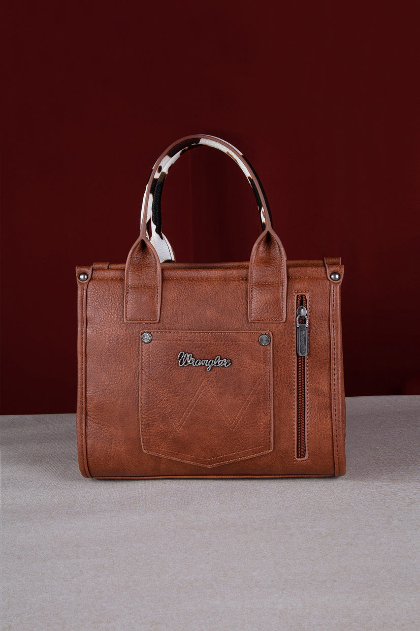 WRANGLER COW PRINT CROSSBODY BAG