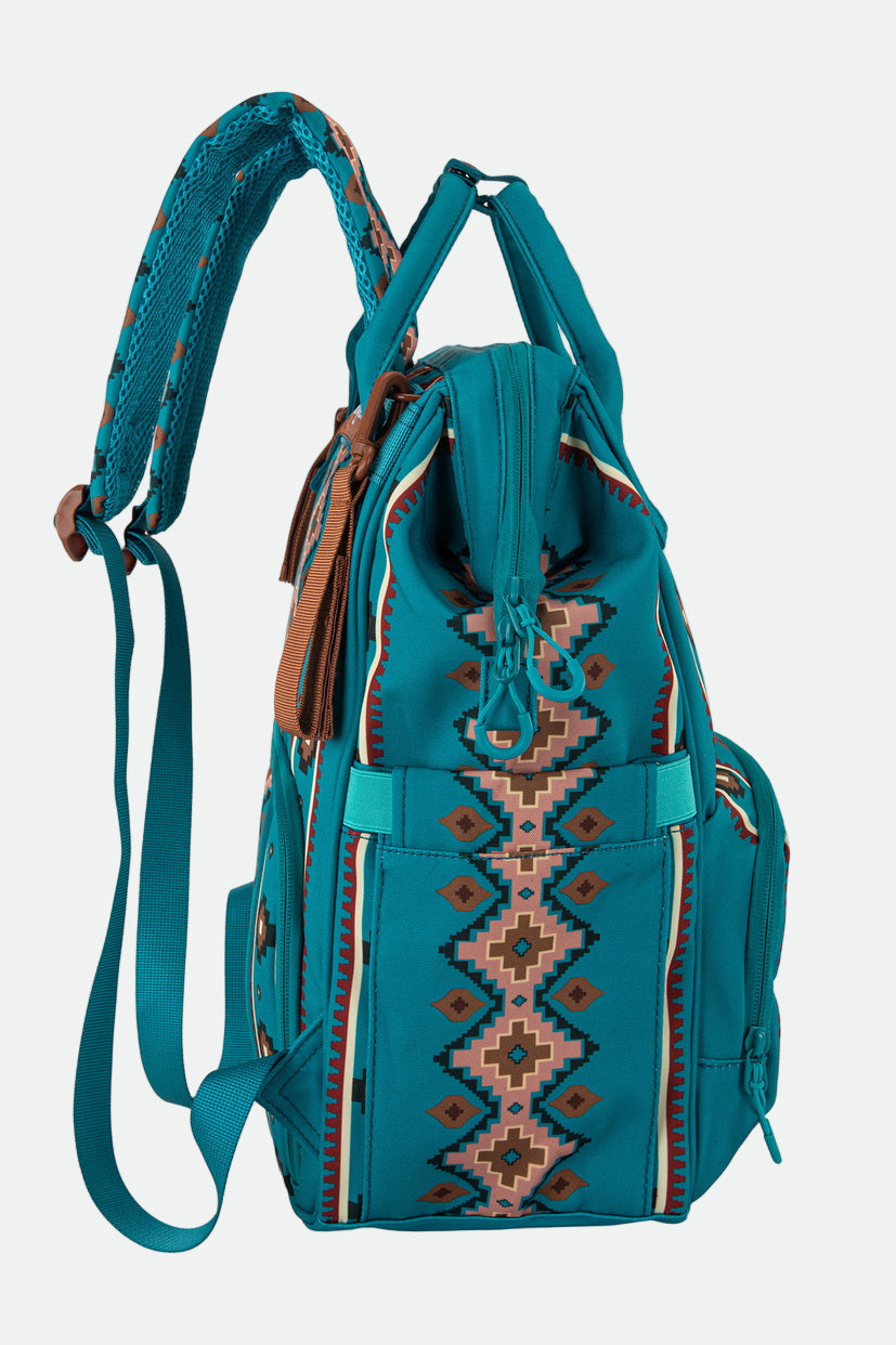 WRANGLER SOUTHWESTERN BACKPACK BABY BAG (S24/25)_TURQUOISE