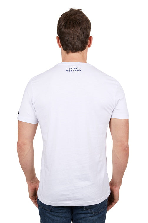 PURE WESTERN MENS CRUZ S/S TEE (WHITE)