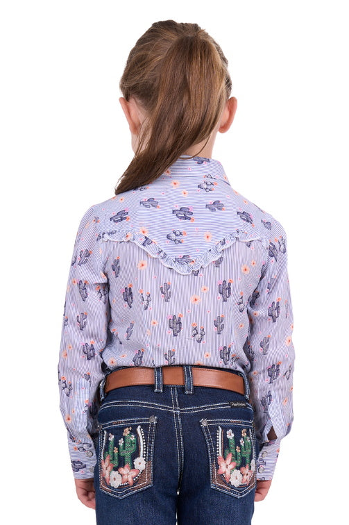 PURE WESTERN GIRLS MAVIS L/S SHIRT (NAVY)