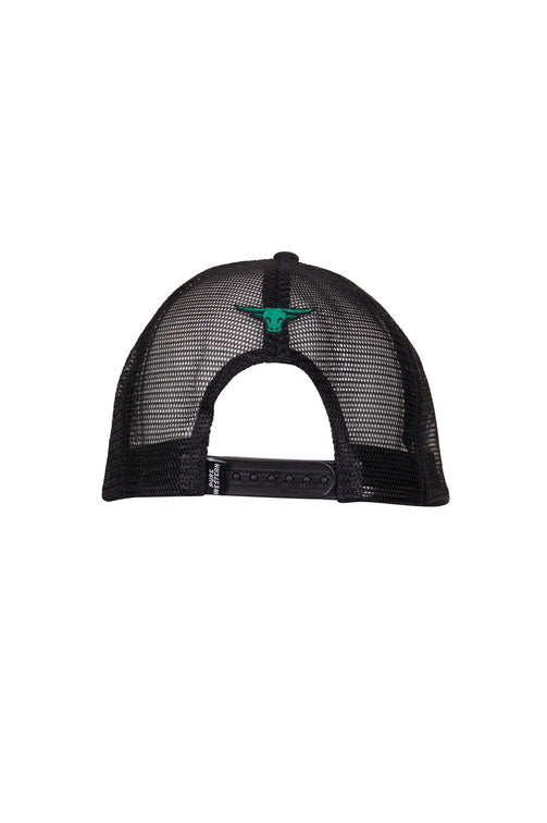 PURE WESTERN MENS WALKER HIGH PROFILE CAP (BLACK)