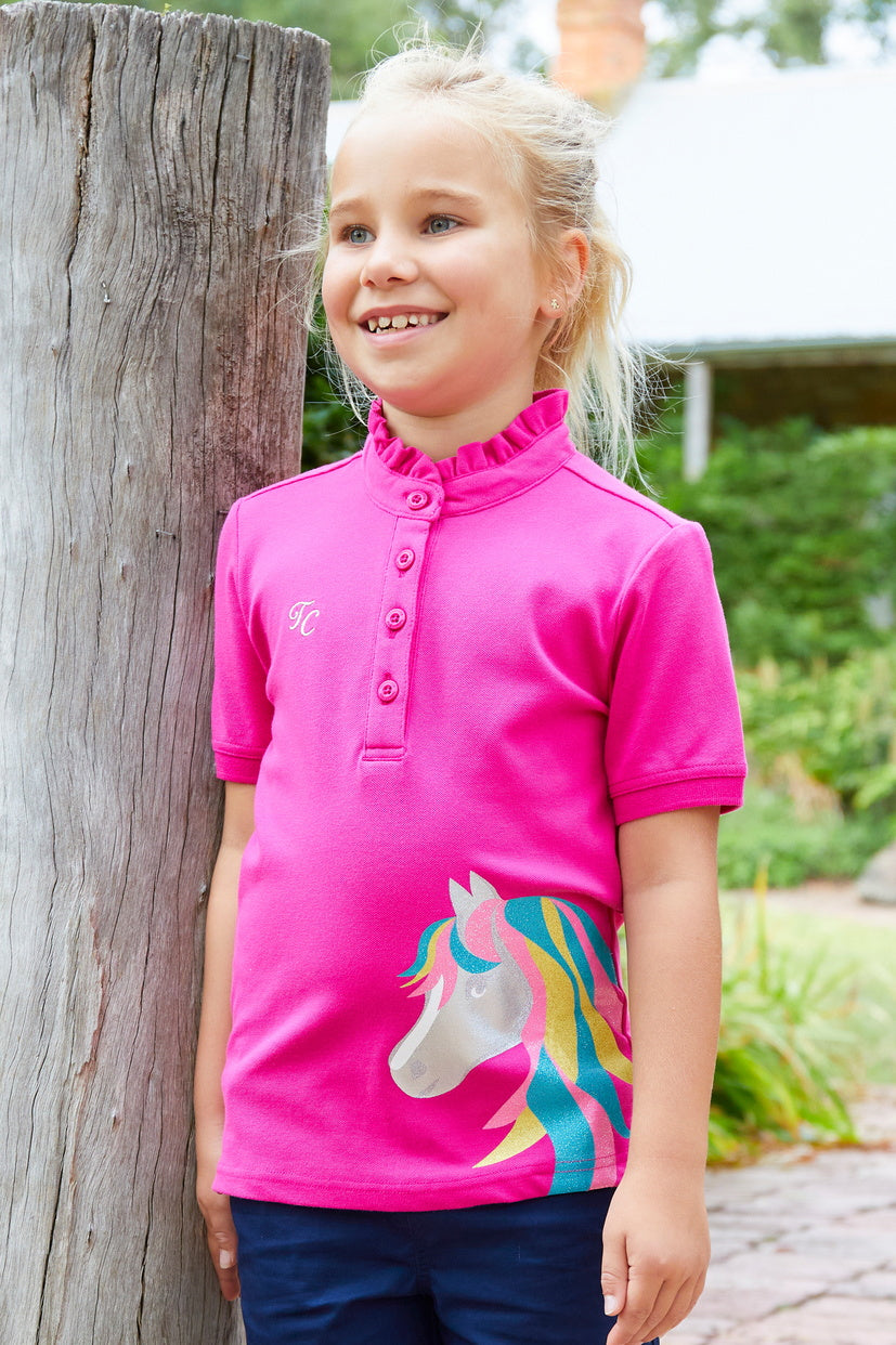 THOMAS COOK GIRLS DORRA S/S POLO (BERRY)
