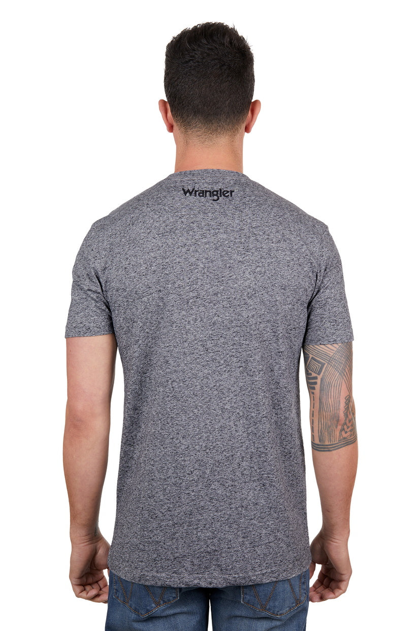 WRANGLER MENS DAVID S/S TEE (CHARCOAL MARLE)