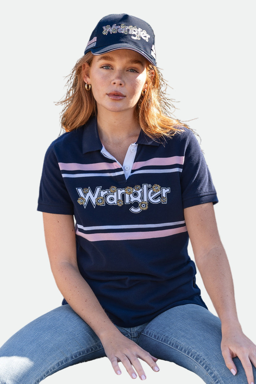 WRANGLER WOMENS LUCINDA TRUCKER CAP (NAVY)