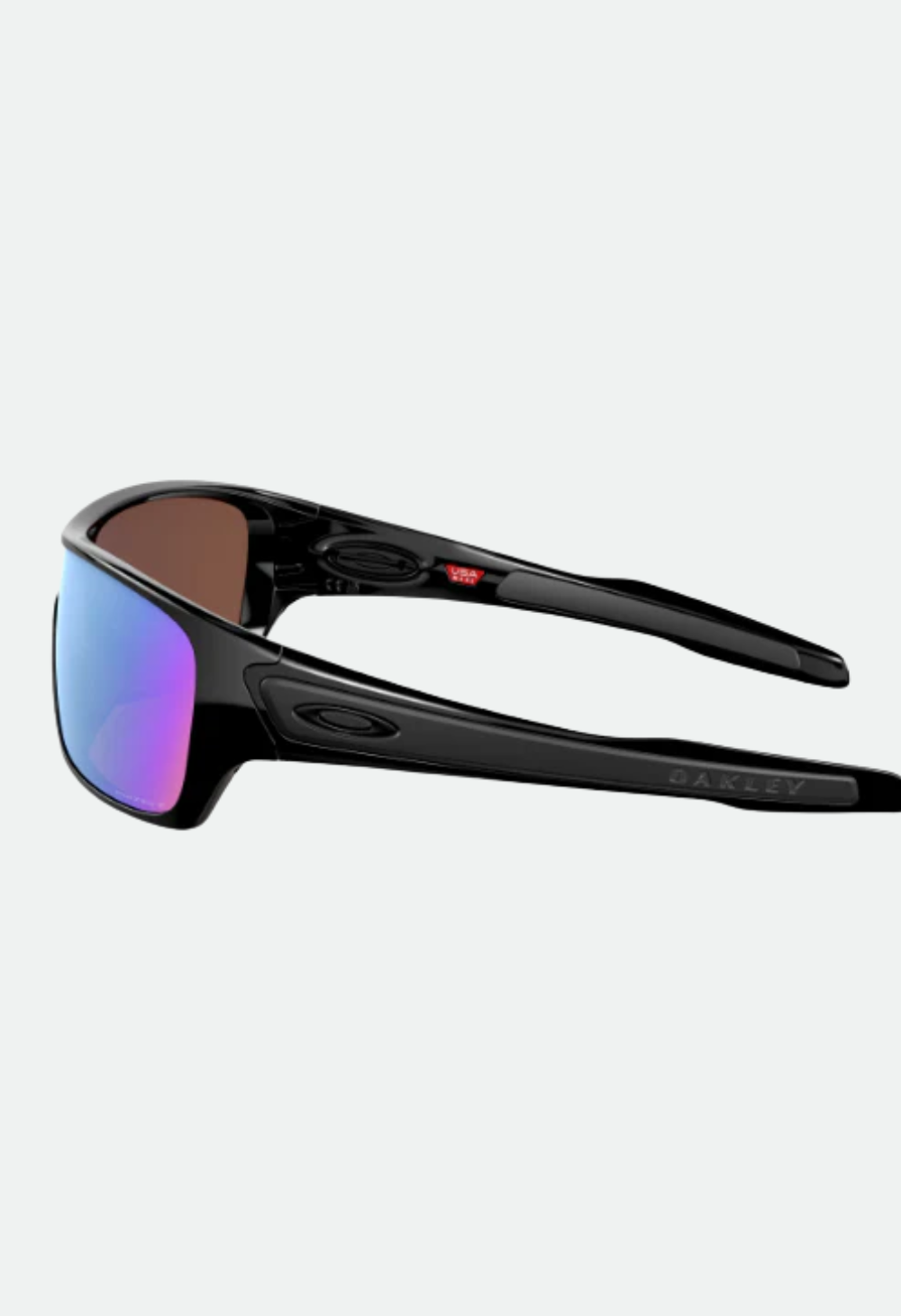 Oakley Turbine Rotor Sunglasses – Prizm Deep Water Polarized Lenses, Polished Black Frame